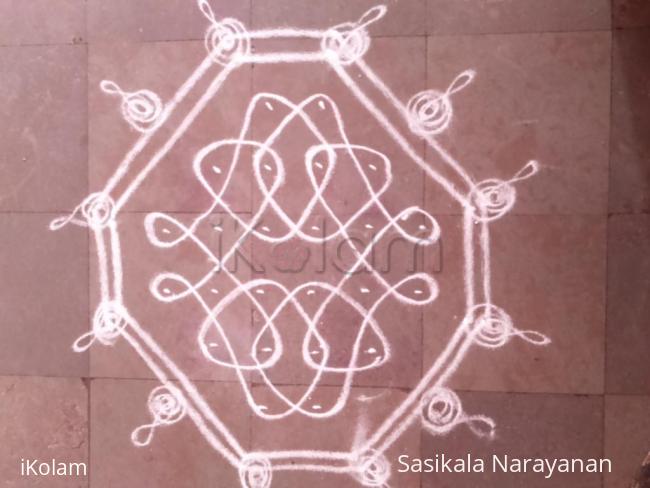 Rangoli: simple kolam