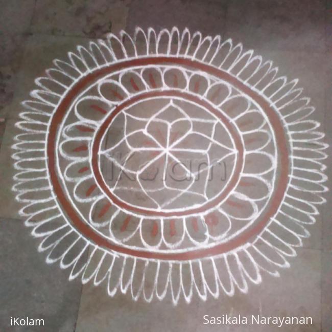 Rangoli: freehand kolam