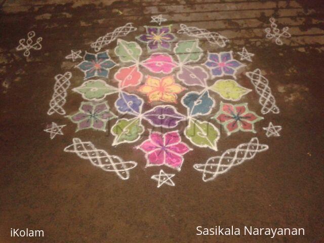 Rangoli: Dotted rangoli 