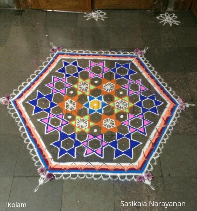 Rangoli: Karthigai deepam 