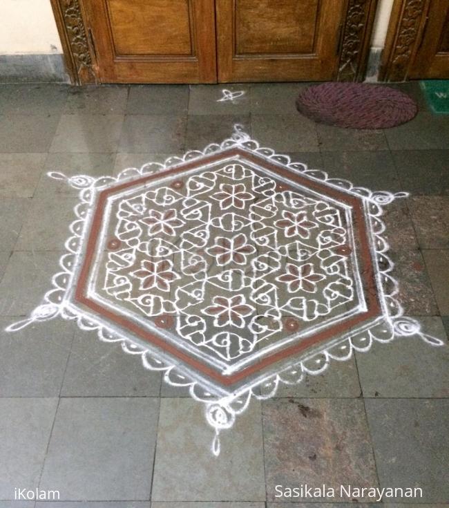 Rangoli: Vaikunta Ekadasi Margazhi kolam