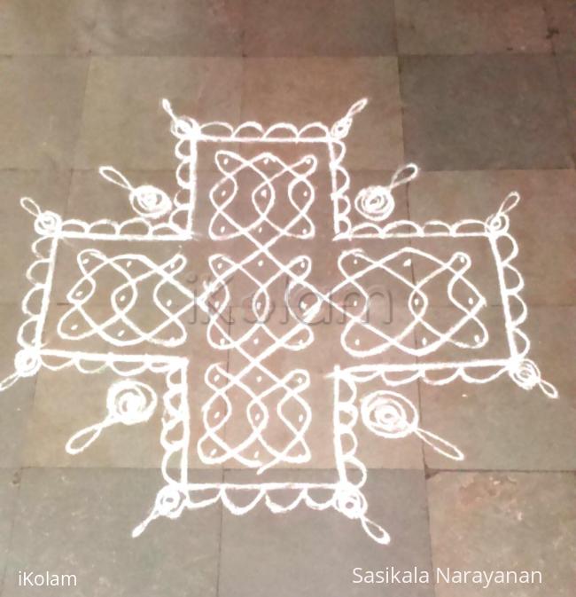 Rangoli: Monday kolam