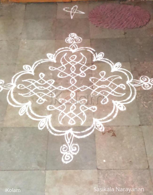 Rangoli: poornima kolam