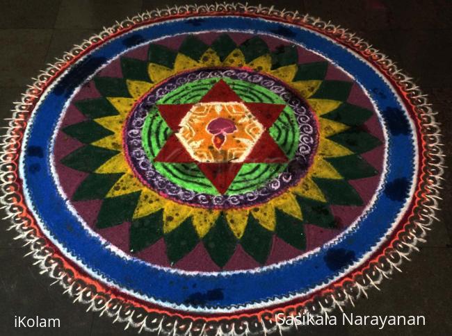 Rangoli: karthigai deepam -2