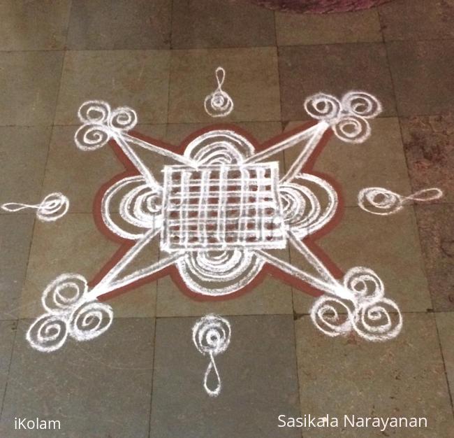 Rangoli: Shivarathri kolam