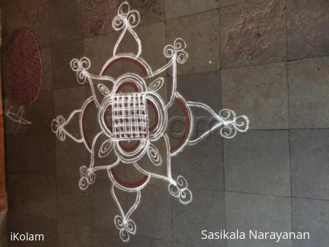 Rangoli: White n white