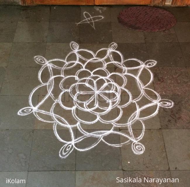 Rangoli: White n white