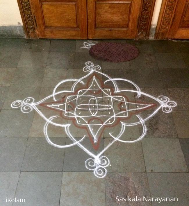 Rangoli: White n white