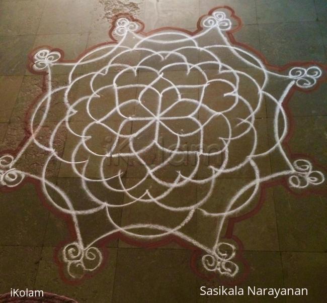 Rangoli: White n white