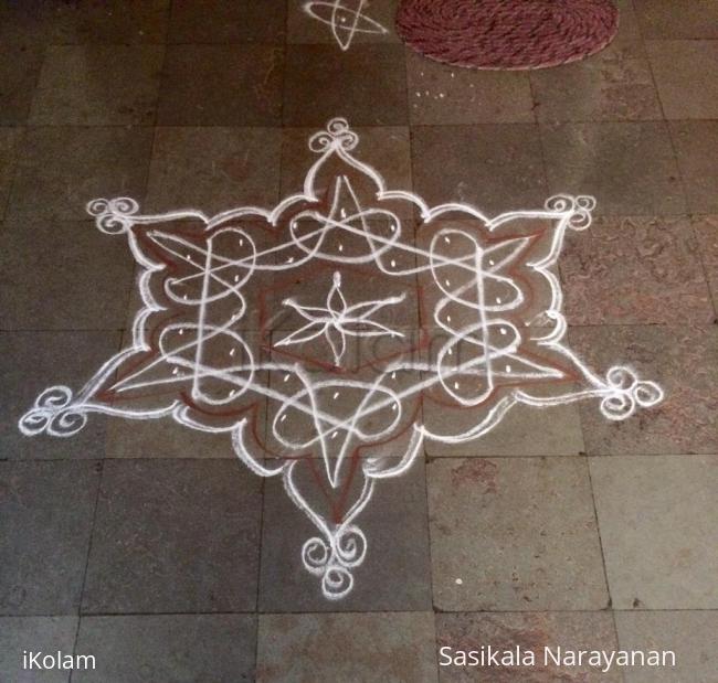 Rangoli: White n white