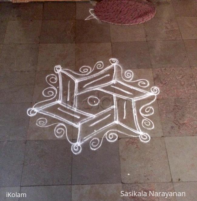 Rangoli: White n white