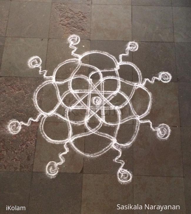 Rangoli: White n white