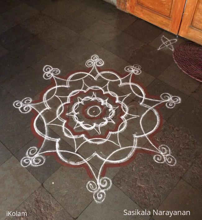 Rangoli: White n white