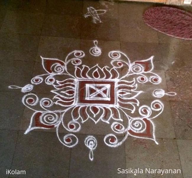 Rangoli: White n white