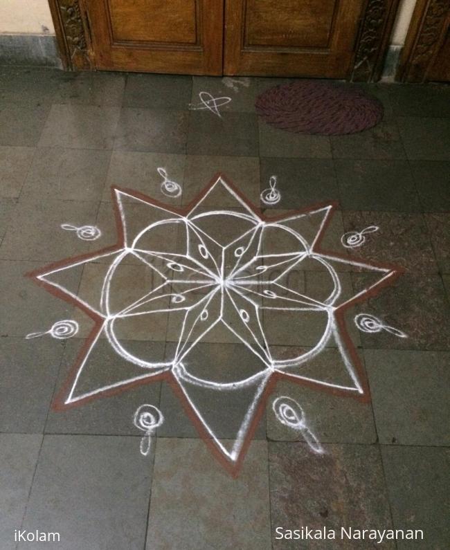 Rangoli: White n white