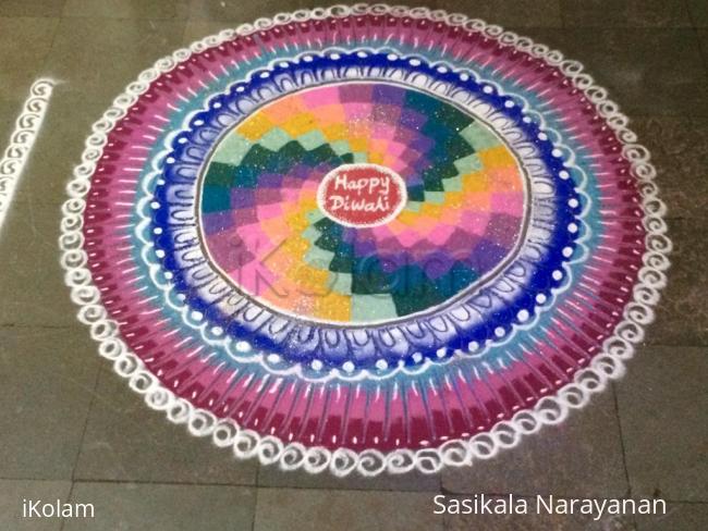 Rangoli: Deepavali kolam