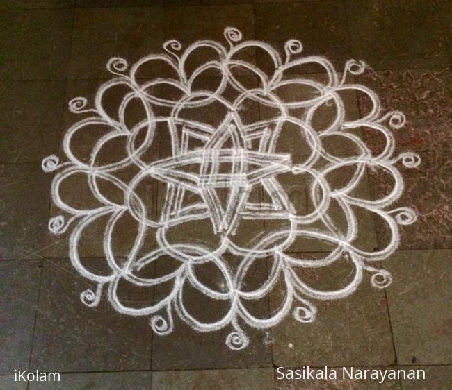 Rangoli: White n white