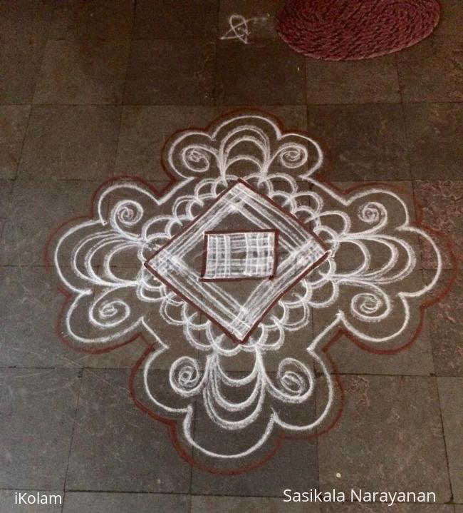 Rangoli: White n white