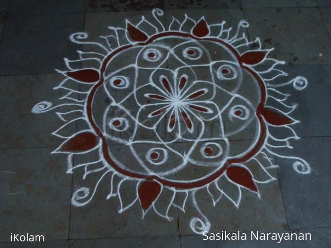 Rangoli: Simple kolam