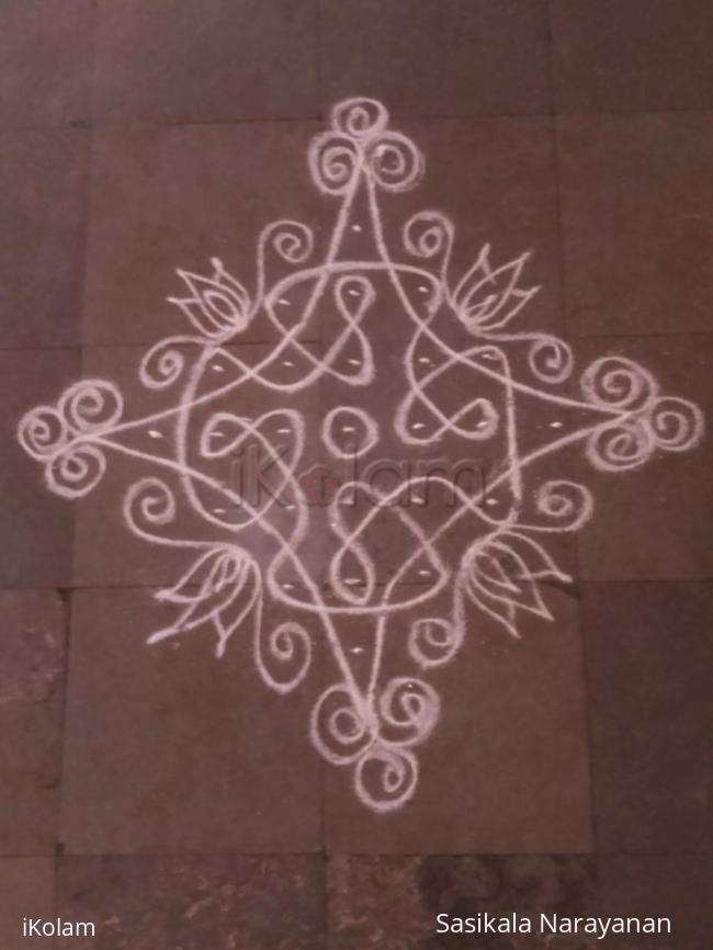 Rangoli: simple kolam