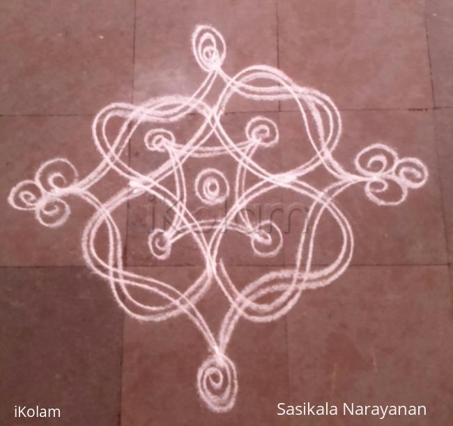 Rangoli: simple kolam