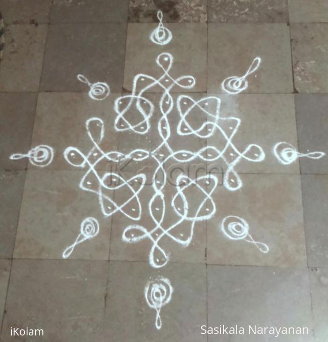 Rangoli: simple daily kolam