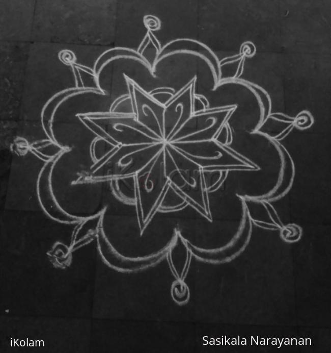 Rangoli: simple kolam