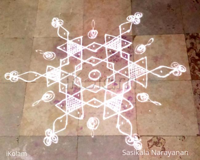 Rangoli: Simple Thai kolam 