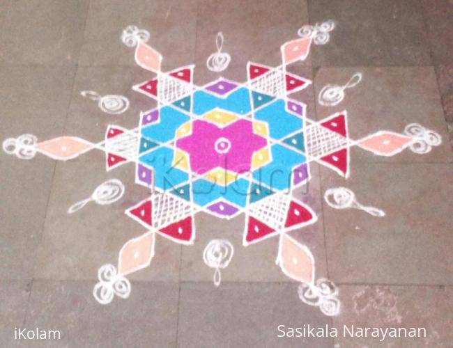 Rangoli: simple kolam