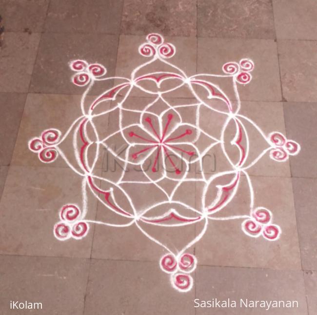 Rangoli: Thai friday kolam 