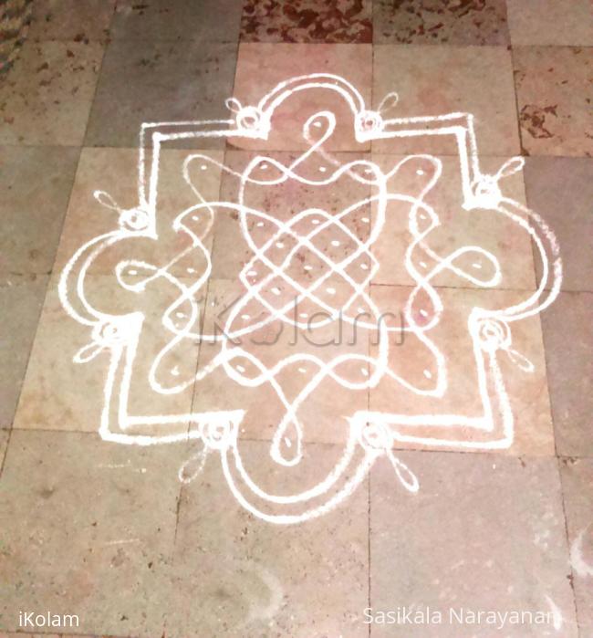 Rangoli: Simple kolam