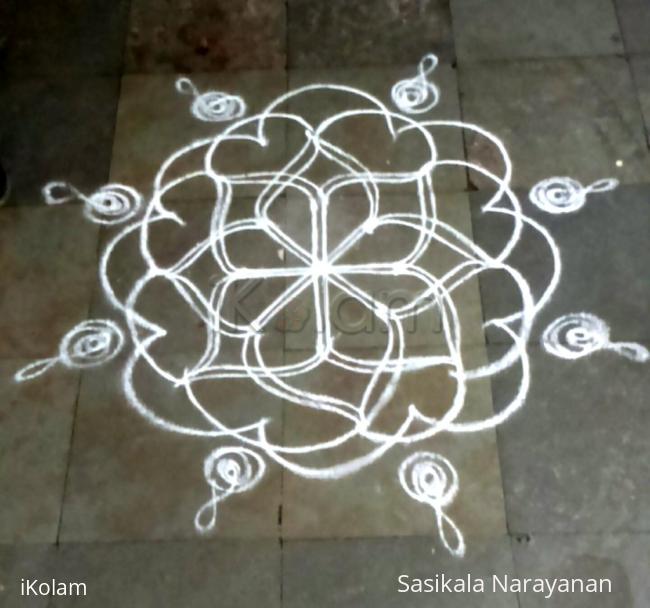 Rangoli: Simple kolam