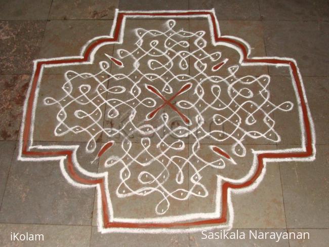 Rangoli: dot chikku kolam