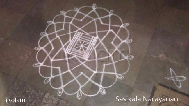 Rangoli: friday freehand kolam