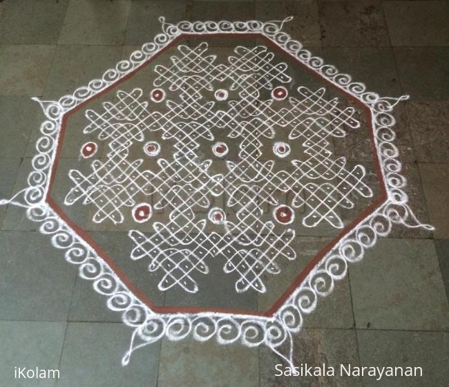 Rangoli: Margazhi White & white