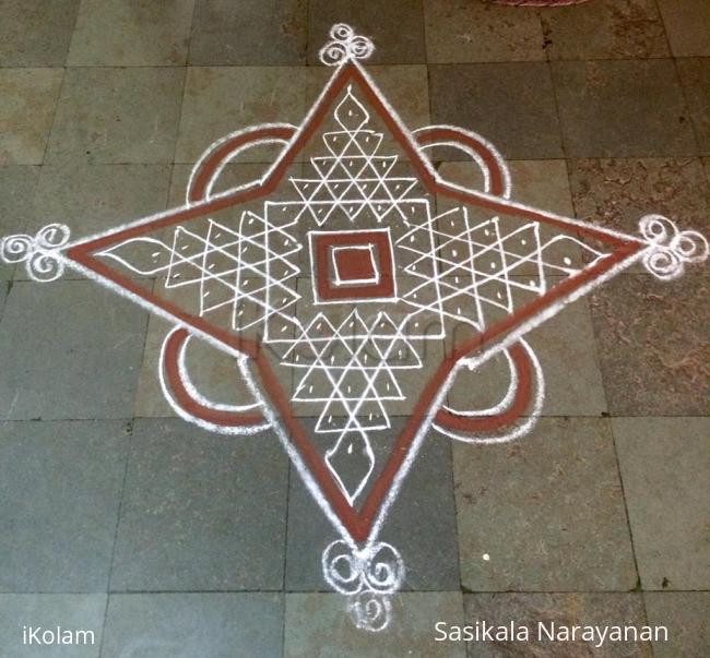 Rangoli: Sivarathri kolam