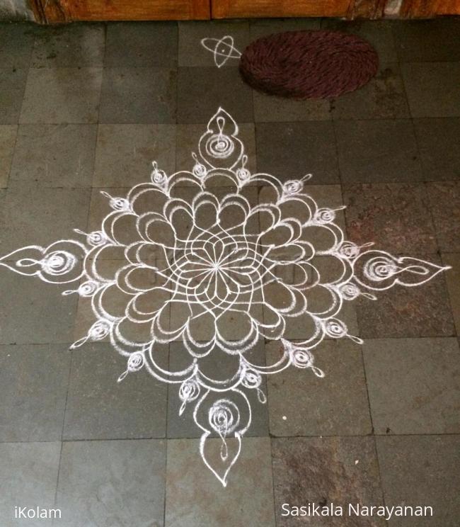 Rangoli: White chakra