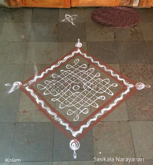 Rangoli: Simple Kolam 