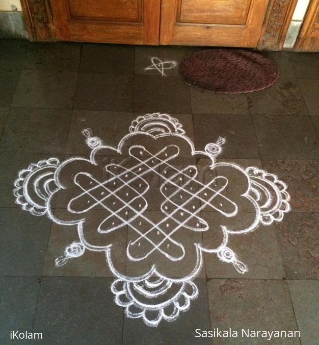 Rangoli: Kolam on Rama navami  