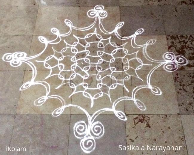 Rangoli: Tuesday kolam