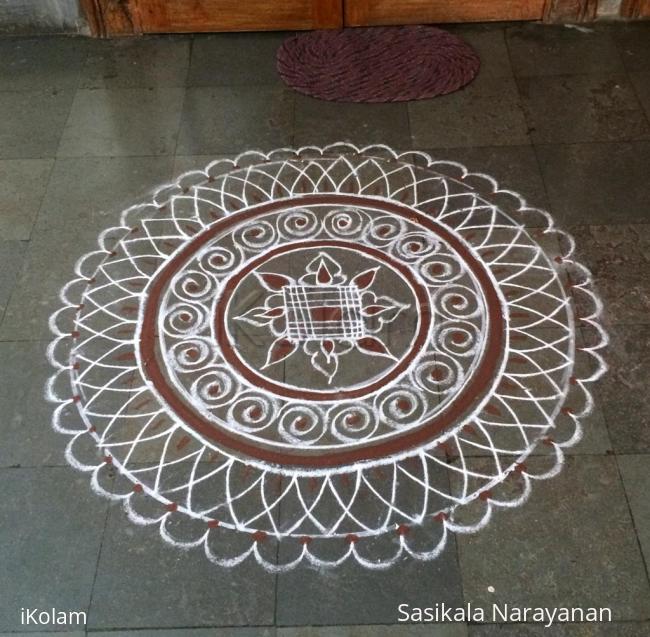 Rangoli: Navarathiri- Pooja kolam