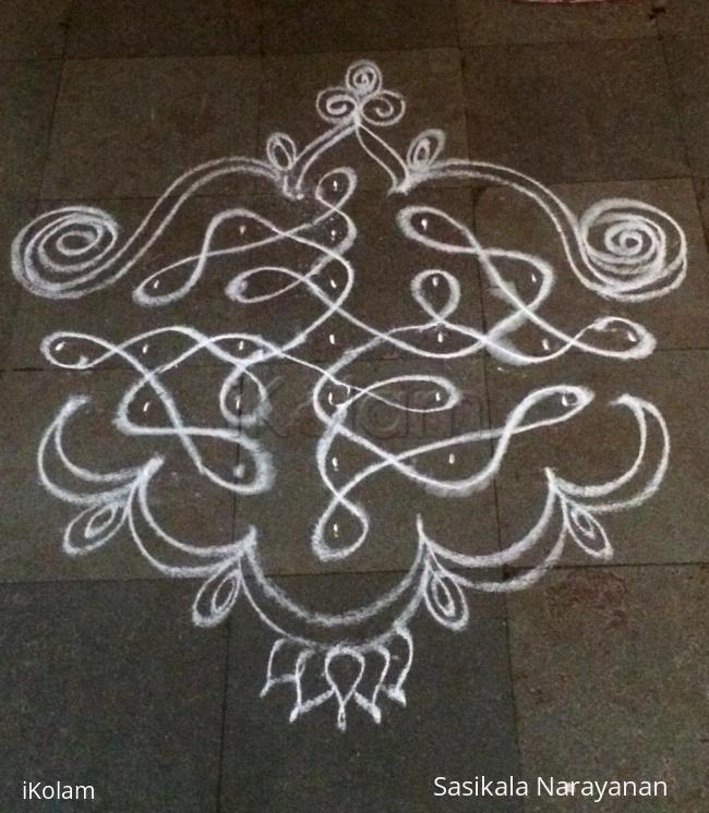 Rangoli: Simple kolam