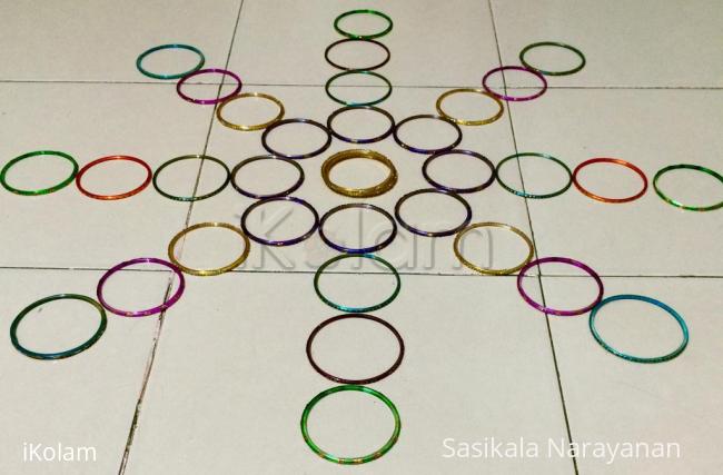 Rangoli: Bangle kolam