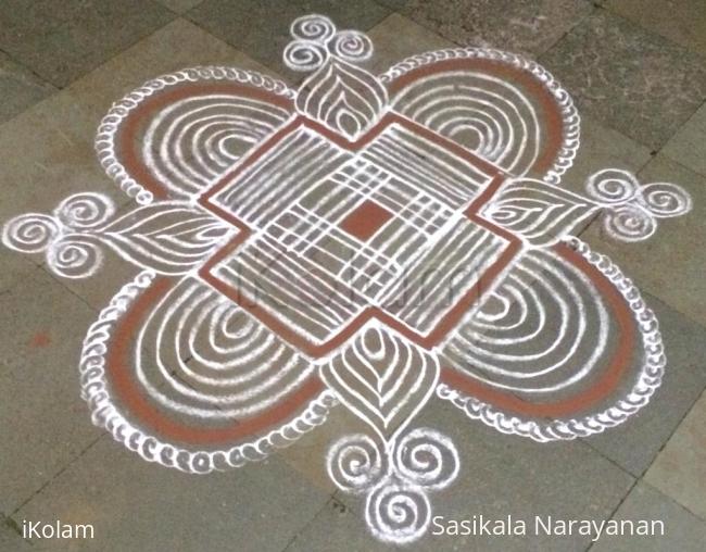 Rangoli: Special kolam on full moon day