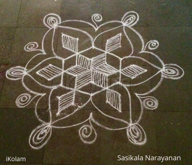 Rangoli: White & white