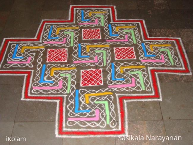 Rangoli: Margazhi chikku kolam 4