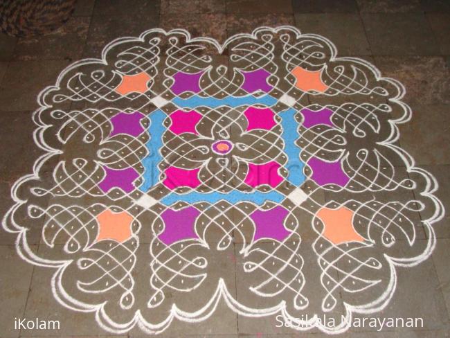 Rangoli: Margazhi chikku kolam 3