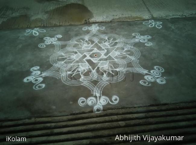 Rangoli: Star rangoli