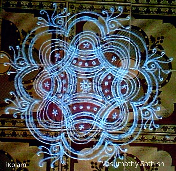 Rangoli: Aadi velli and Amavasyai kolam