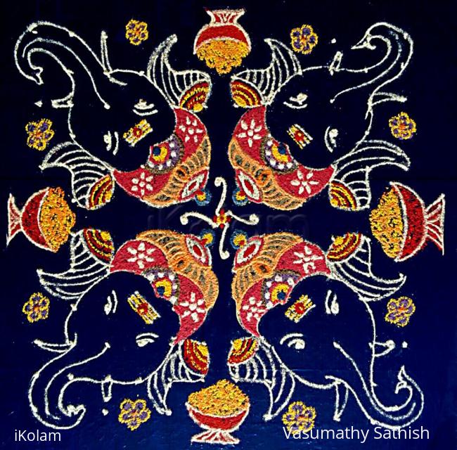 Rangoli: Happy Vinayagar Chaturthi